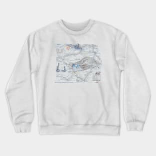 The Cheshire Ring Map Crewneck Sweatshirt